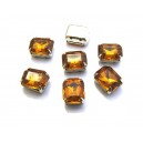 E-DM18-12 - (100 buc.) Distantier montee dreptunghi cognac 8*6mm
