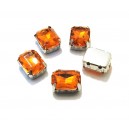 E-DM18-14 - (100 buc.) Distantier montee dreptunghi portocaliu intens 8*6mm