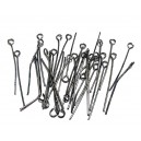 E-PIN38 - (2.000 buc.) Ace cu bucla negru gun metal 3cm