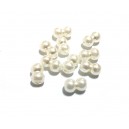 PS4mm-38A - (10 buc.) Perle sticla ivory 02 sfere 4mm