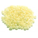 MN4mm-71 - (45 grame) Margele nisip Ceylon vanilie irizata 4mm