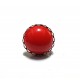 BIJ143A - Inel argintiu inchis cu cabochon rosu 20mm