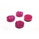 CRS44A - Cabochon rasina druzy roz zmeura 12mm