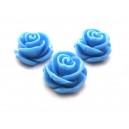 Cabochon rasina trandafir albastru 24*13mm