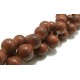 Margele sticla ciocolata cu lapte sfere 14mm