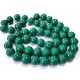 MS21 - (1 sirag) Margele sticla verde rece sfere 16mm