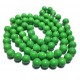MS28 - (1 sirag) Margele sticla verde brotacel sfere 12mm