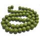 MS31 - (1 sirag) Margele sticla verde olive sfere 16mm