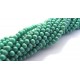 (10 buc.) Margele sticla verde turcoaz sfere 4mm