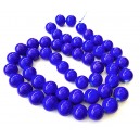 E-MS60 - (1 sirag) Margele sticla albastru cobalt sfere 16mm