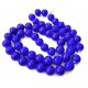 MS60 - (1 sirag) Margele sticla albastru cobalt sfere 16mm
