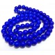 MS62 - (1 sirag) Margele sticla albastru cobalt sfere 12mm
