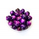 MS86 - Margele sticla mov inchis usor degrade sfere 14mm
