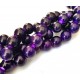MS86 - Margele sticla mov inchis sfere 14mm