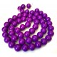 MS96 - (1 sirag) Margele sticla violet sfere 16mm