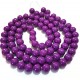 E-MS102 - (1 sirag) Margele sticla violet lila sfere 10mm