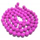 MS113 - (1 sirag) Margele sticla roz magenta sfere 12mm