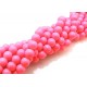 MS129 - (500 buc.) Margele sticla roz intens sfere 4mm