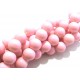 MS138 - (100 buc.) Margele sticla roz pal sfere 10mm