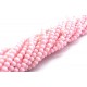MS140 - (500 buc.) Margele sticla roz pal sfere 4mm