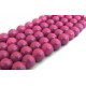 MS144 - (70 buc.) Margele sticla roz zmeura sfere 12mm