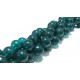 MS194 - (70 buc.) Margele sticla verde marin inchis sfere 12mm