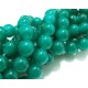 MS239 - (70 buc.) Margele sticla verde agat sfere 12mm