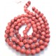 E-MS242 - (1 sirag) Margele sticla rosu indian cu irizatii gri sfere 10mm