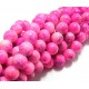 MS250 - (300 buc.) Margele sticla roz intens si mov sfere 8mm