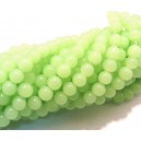 MSP445 - (10 buc.) Margele sticla verde pal cald sfere 8mm