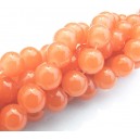 MSP512 - Margele sticla portocalii sfere 10mm