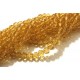 DISPONIBIL 2 SETURI - MFS672 - (100 buc.) Cristale galben miere sfere fatetate 4mm