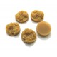 CRS97-A - Cabochon rasina druzy capuccino 12mm