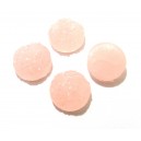 CRS98-N - Cabochon rasina druzy roz caisa pal 14mm 