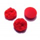 CRS99-B - Cabochon rasina druzy rosu 16mm