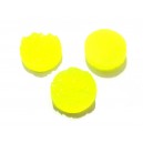 CRS99-E - Cabochon rasina druzy galben neon 16mm