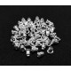 E-DOP05 - (300 perechi) Dopuri metalice cercei argintii 6*5mm