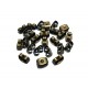 E-DOP01 - (300 perechi) Dopuri metalice cercei bronz antic 6*4mm