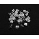 E-DOP14 - (300 perechi) Dopuri metalice cercei argintii 6*4mm