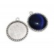 BC158 - Baza cabochon argintiu antic 35*30mm/25mm