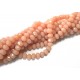 MFR809 - Cristale piersica prafuita semiopac rondele fatetate 6x4mm