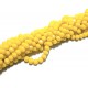 MFR815 - (10 buc.) Cristale lemon yellow opac rondele fatetate 4x3mm