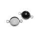 OTE166 - Conector otel inoxidabil baza cabochon 22*14mm/12mm