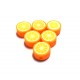 DISPONIBIL 3 BUCATI - MLPF-03 - Margele lut polimeric portocale 9-10mm