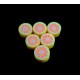 DISPONIBIL 1 SET 6 BUCATI - MLPF-08 - Margele lut polimeric grapefruit 9-10mm