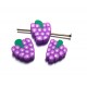 DISPONIBIL 1 SET - MLPF-63 - (10 buc.) Margele struguri lut polimeric 10-12mm*7-9mm