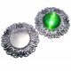 BCF08 - Baza cabochon filigranata argintiu inchis 49mm/25mm
