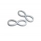 OTE209 - Conector otel inoxidabil semn infinit 16*6mm