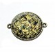 CCR02 - Conector bronz antic cu cabochon rasina 34*27.5mm/25mm
