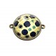 CCR01 - Conector bronz antic cu cabochon rasina 34*27.5mm/25mm